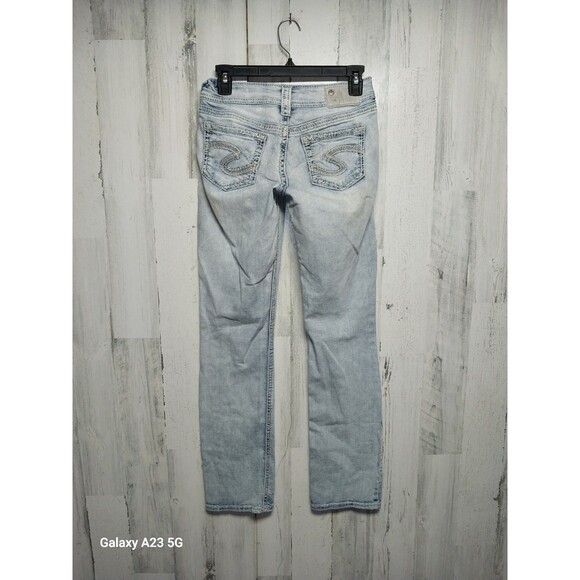 Silver Suki Mid Baby Boot W25L31 Light Wash Distressed - Picture 4 of 7